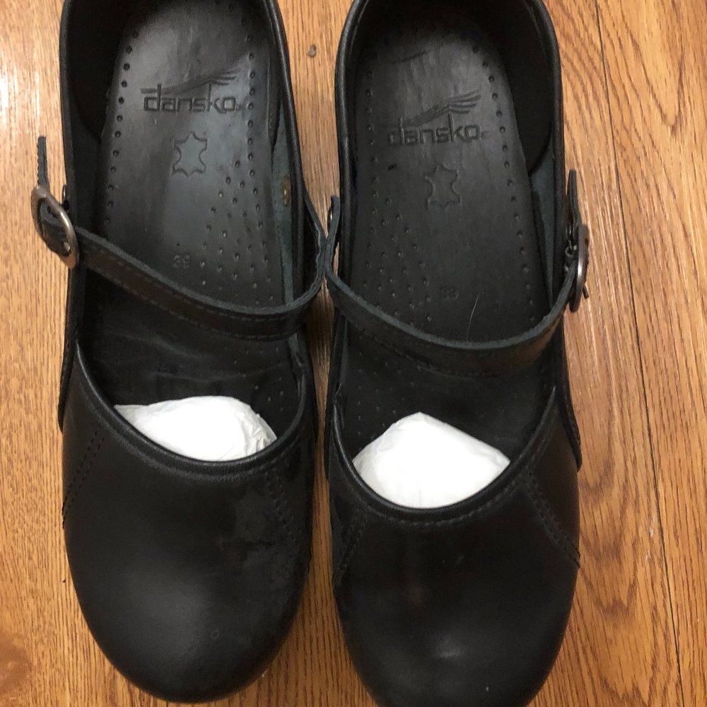 Dansko Marcelle Black Cabrio Mary Jane Clog | 39